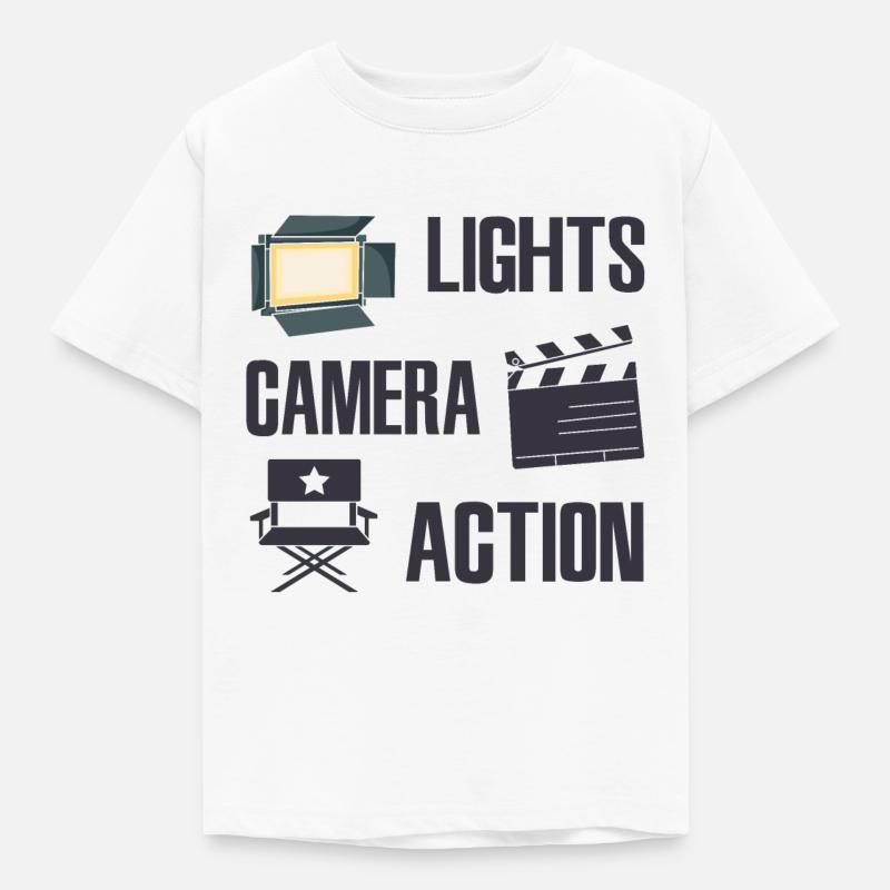Videoproduzent - Børne-T-shirt - hvid