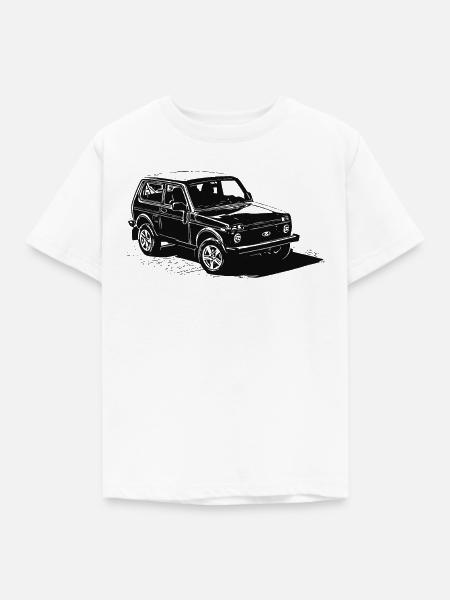 Lada Niva - Kinder T-Shirt - Weiß