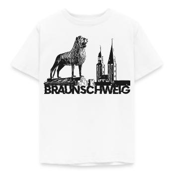 Braunschweig Löwe - Kinder T-Shirt - Weiß - Vorne - AI Model Kid Male (0cm)