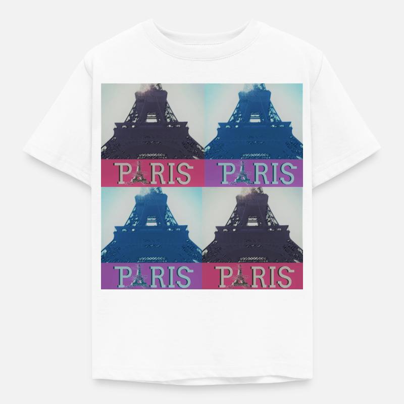 Paris Eiffel - Kids' T-Shirt - white