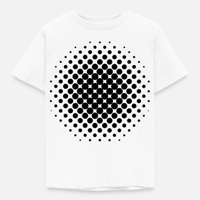 Black Dots - Kinder T-Shirt - Weiß