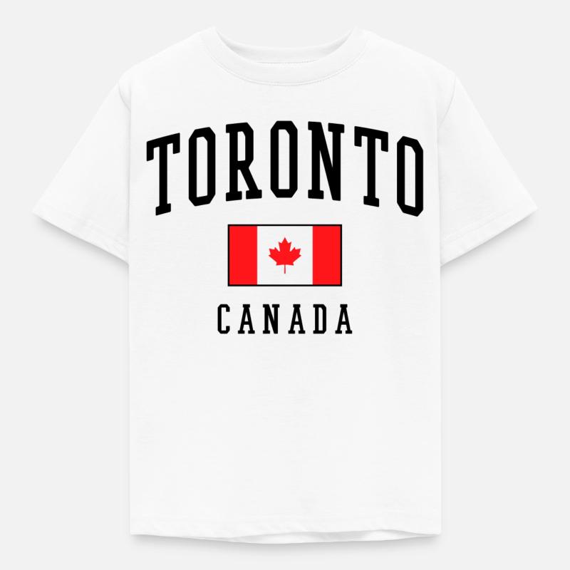 Idée cadeau pour le design du drapeau du Canada à Toronto - T-shirt Enfant - blanc