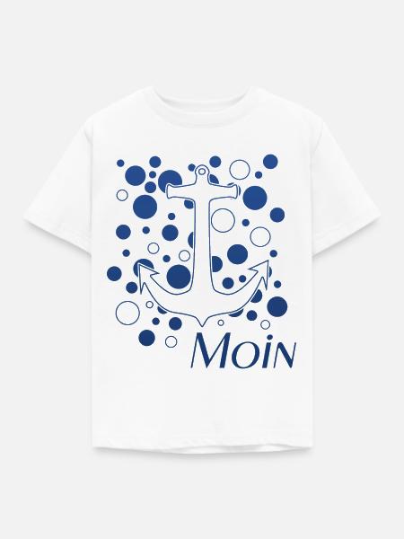 Moin - Kinder T-Shirt - Weiß
