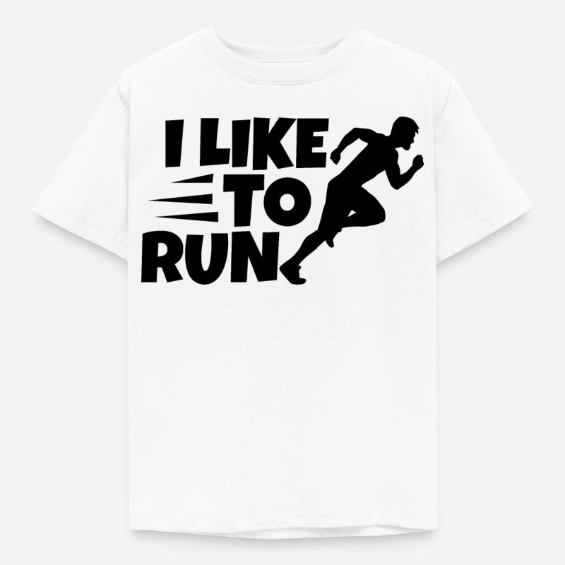 Mi piace correre - Maglietta per bambini - bianco