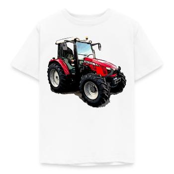 M F 5611 Traktori - Lasten t-paita - valkoinen - Edestä - AI Model Kid Male (0cm)