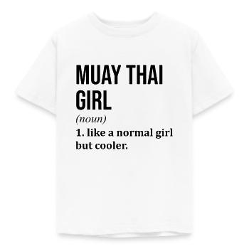 Muay Thai - Kids' T-Shirt - white - Front - AI Model Kid Male (0cm)