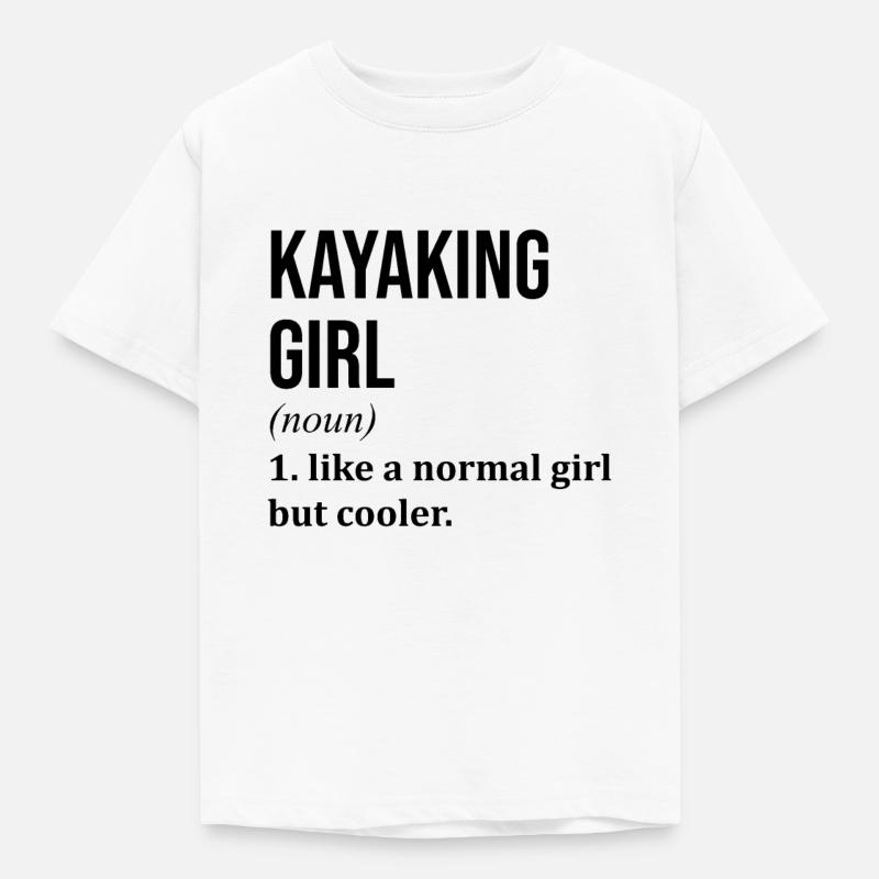 Kajak - Kinder T-Shirt - Weiß