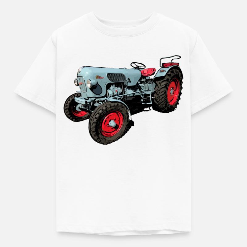 Eicher Tiger EM 235 - Kinder T-Shirt - Weiß