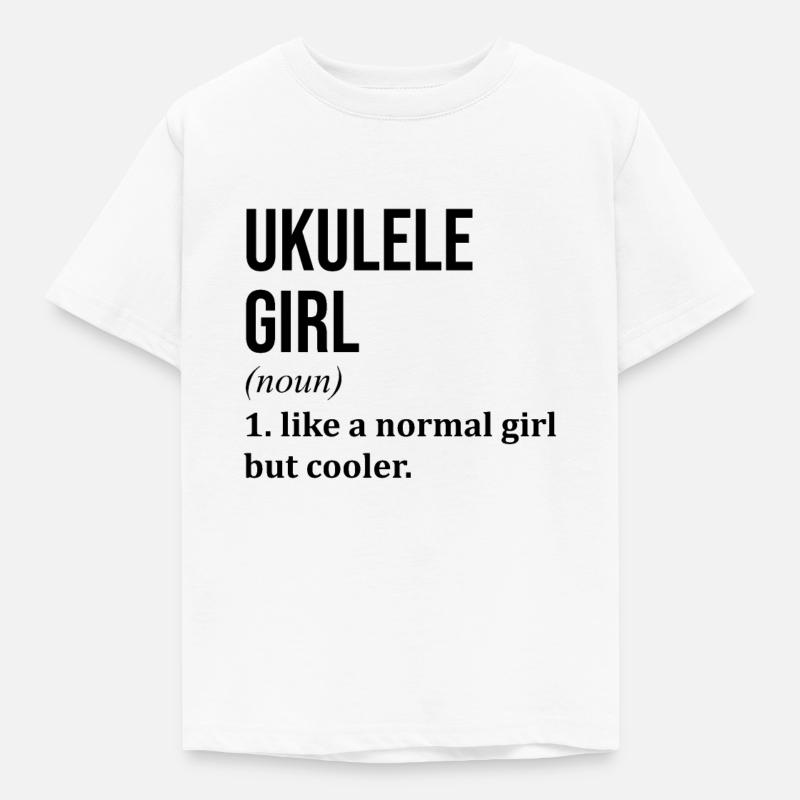 ukulélé - T-shirt Enfant - blanc