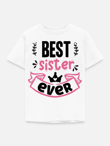 Beste Schwester aller Zeiten - Kinder T-Shirt - Weiß