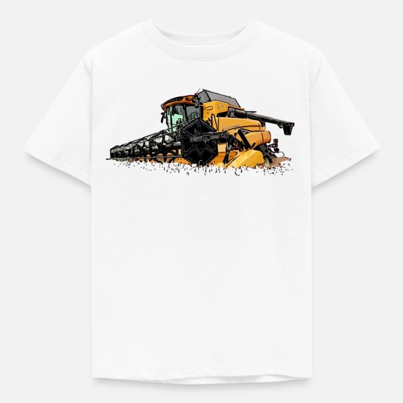 Moissonneuse-batteuse Holland CR - T-shirt Enfant - blanc