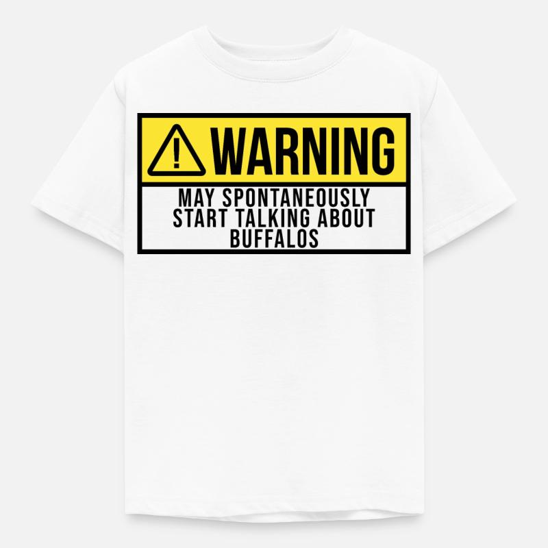 Büffel - Kinder T-Shirt - Weiß