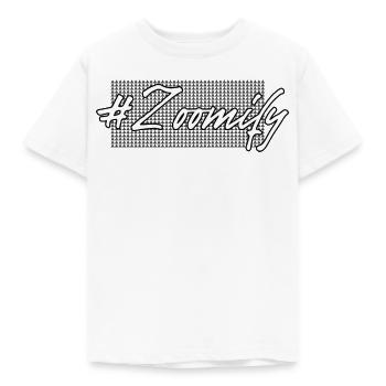 Zoomify Hatch Tag Slogan - Kinder T-Shirt - Weiß - Vorne - AI Model Kid Male (0cm)