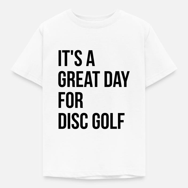 Disc Golf - Børne-T-shirt - hvid