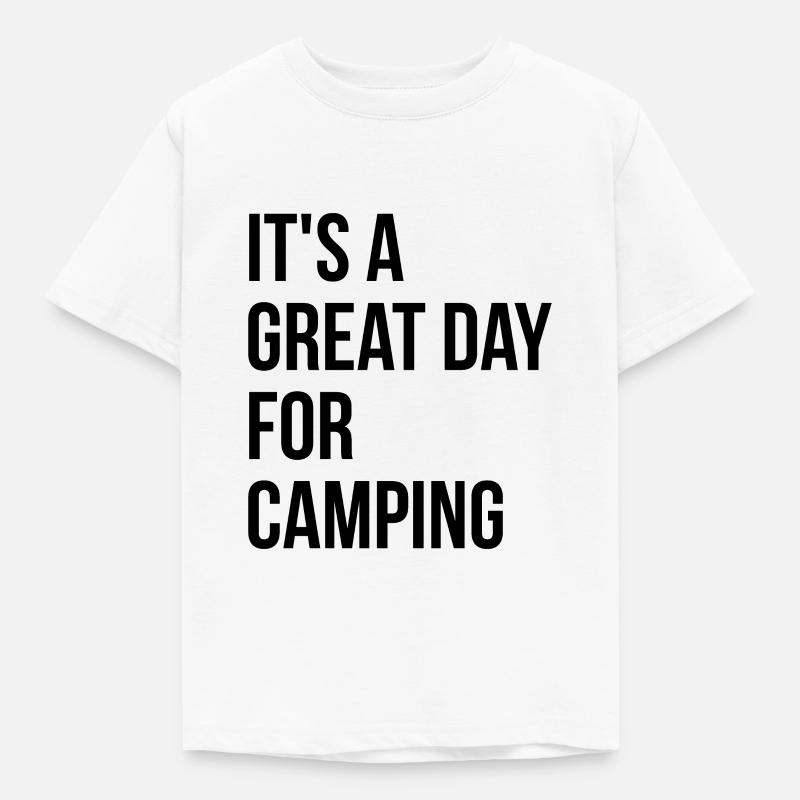 Camping - Kinder T-Shirt - Weiß