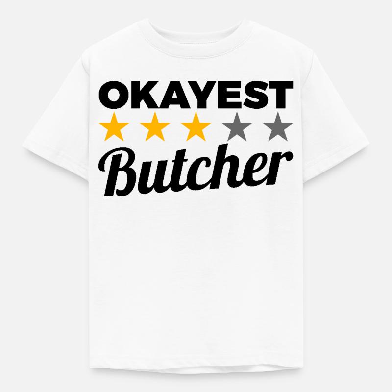 Durchschnittlicher Fleischer - Kinder T-Shirt - Weiß