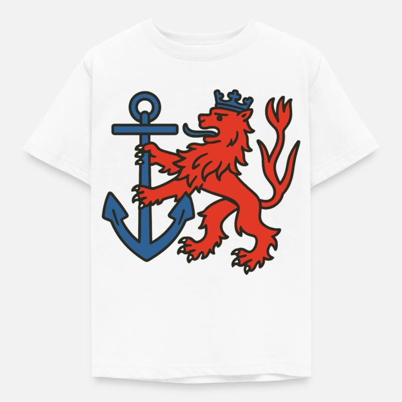 Düsseldorfer Löwe - Kinder T-Shirt - Weiß