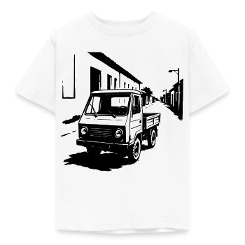 Multifunktionskraft Retro - Kinder T-Shirt - Weiß - Vorne - AI Model Kid Male (0cm)