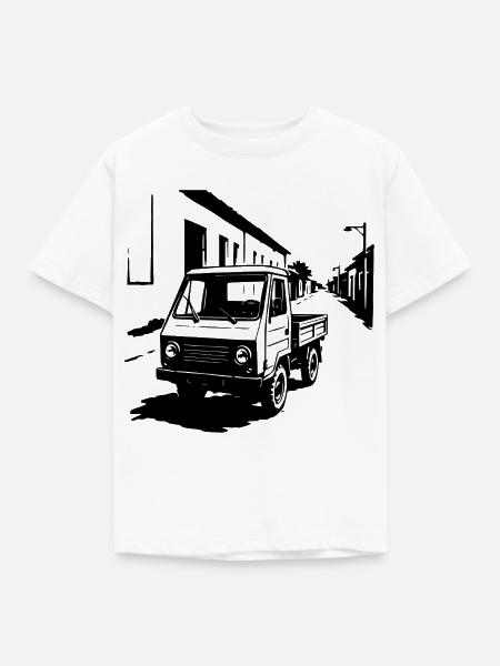 Multifunktionskraft Retro - Kinder T-Shirt - Weiß