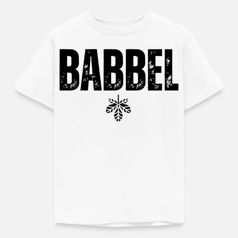 Babbel - Kinder T-Shirt - Weiß