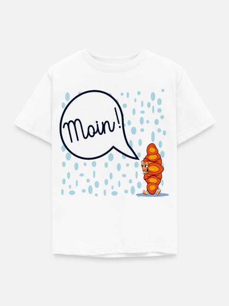 HAMBURG MOIN FRANZBRÖTCHEN - Kinder T-Shirt - Weiß
