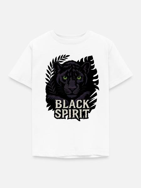 Schwarzgeist – Panther - Kinder T-Shirt - Weiß