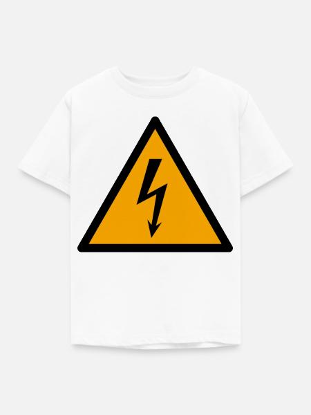 Unter Spannung - Kinder T-Shirt - Weiß