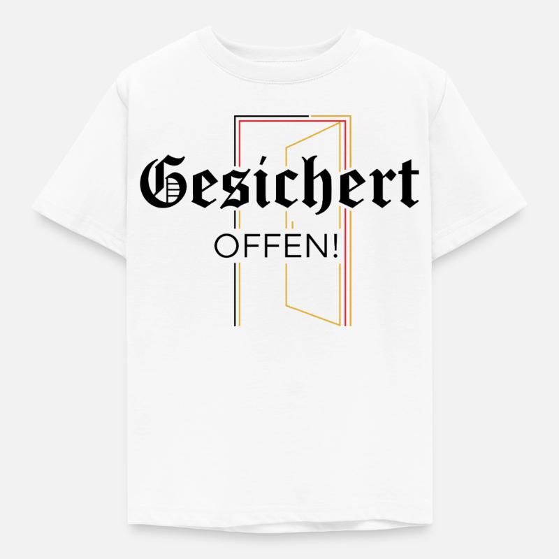 Secured open! Statement - Kids' T-Shirt - white