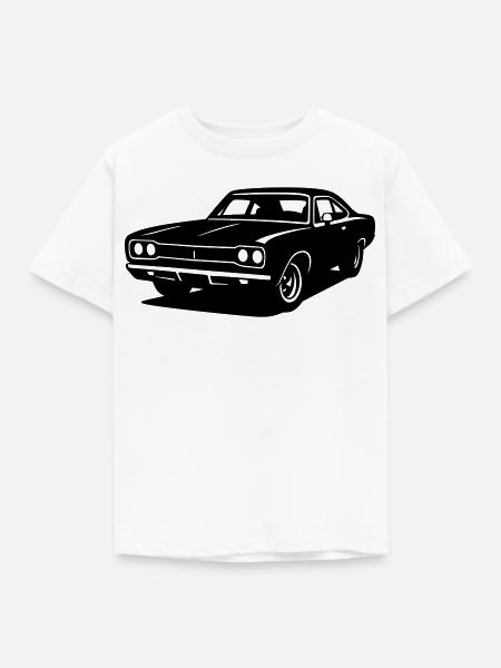 Muscle Car - Kinder T-Shirt - Weiß