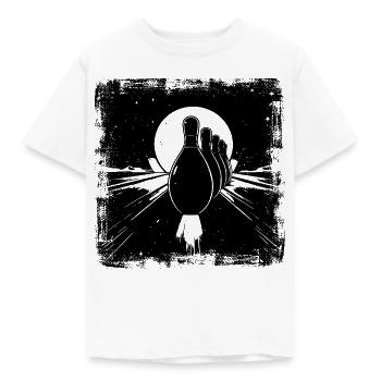 Bowling - Kinder T-Shirt - Weiß - Vorne - AI Model Kid Male (0cm)