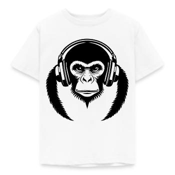 Motion Affenkopf Dynamic Line Edition Shirt - Kinder T-Shirt - Weiß - Vorne - AI Model Kid Male (0cm)