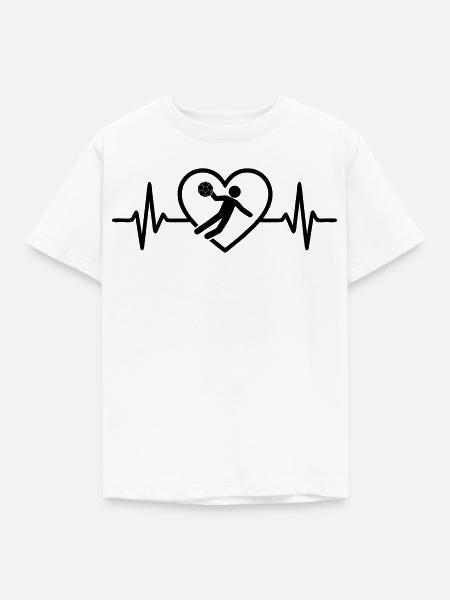 Handball Herz - Kinder T-Shirt - Weiß