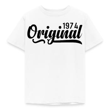 1974 Geburtstag 51 Jahre Alt, retro 1974 - Kinder T-Shirt - Weiß - Vorne - AI Model Kid Male (0cm)