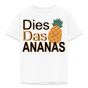 This The Pineapple – Pun - Kids' T-Shirt - white - Front - AI Model Kid Male (0cm)