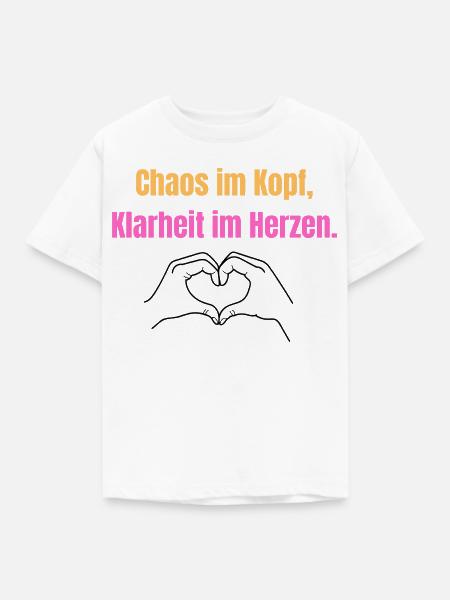 Chaos Statement ADHS und Autismus - Kinder T-Shirt - Weiß
