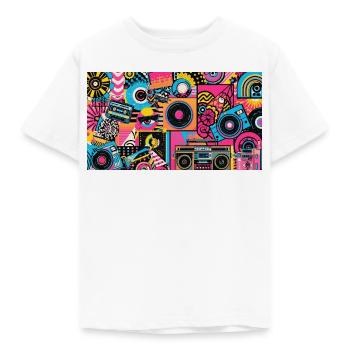 Pop Art - Kids' T-Shirt - white - Front - AI Model Kid Male (0cm)