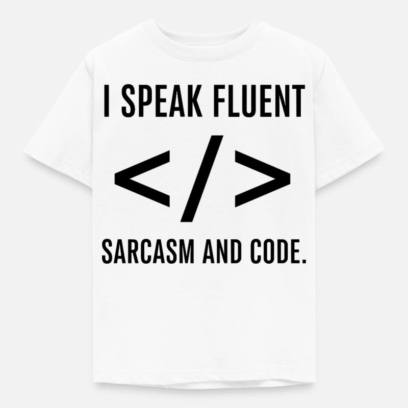 I Speak Fluent Code - Kids' T-Shirt - white