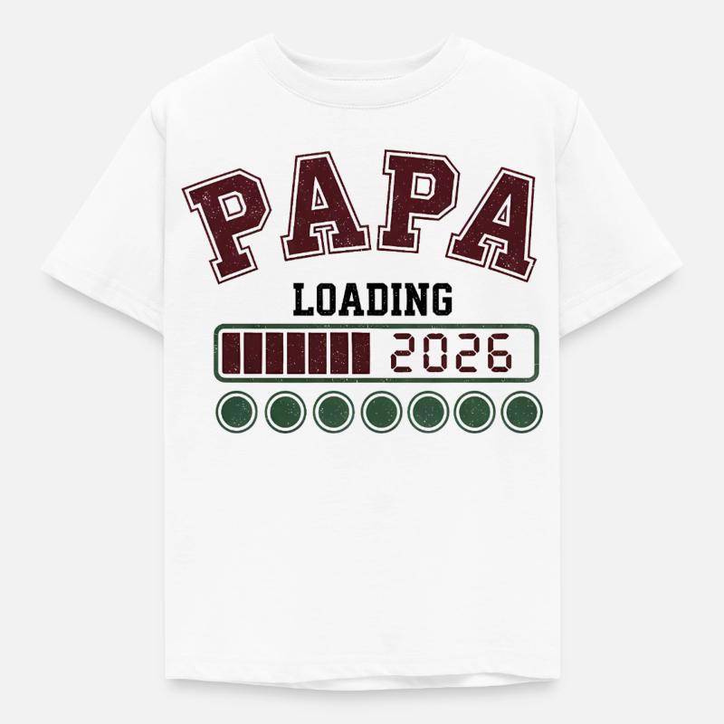 Papa 2026 Caricamento - Maglietta per bambini - bianco