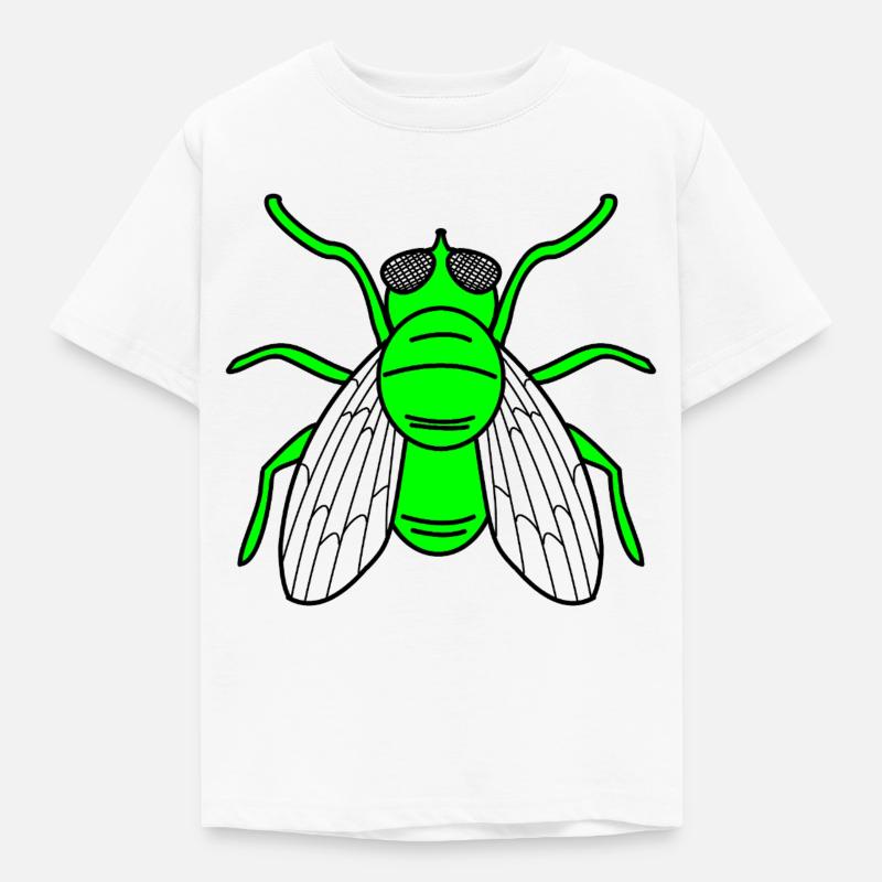 Fliege - Kinder T-Shirt - Weiß