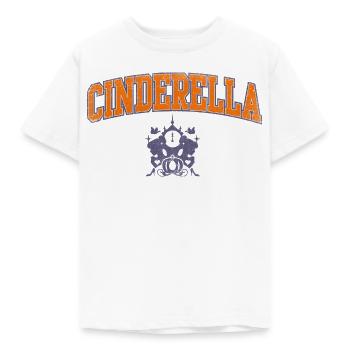 Cinderella Schriftzug Mit Emblem - Kinder T-Shirt - Weiß - Vorne - AI Model Kid Male (0cm)