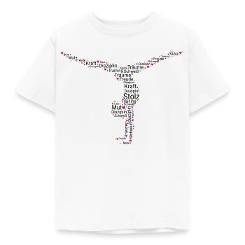 Gymnastique de sol Gymnastique artistique - T-shirt Enfant - blanc - Devant - AI Model Kid Male (0cm)