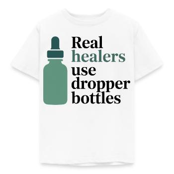 Homéopathie Real Healers Flacons compte-gouttes Profession - T-shirt Enfant - blanc - Devant - AI Model Kid Male (0cm)