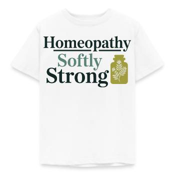 Homéopathie Praticien Professionnel Doux, Fort - T-shirt Enfant - blanc - Devant - AI Model Kid Male (0cm)