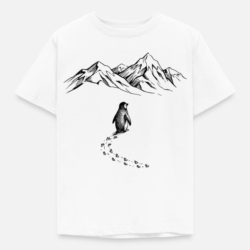 Pinguini Antartide - Maglietta per bambini - bianco