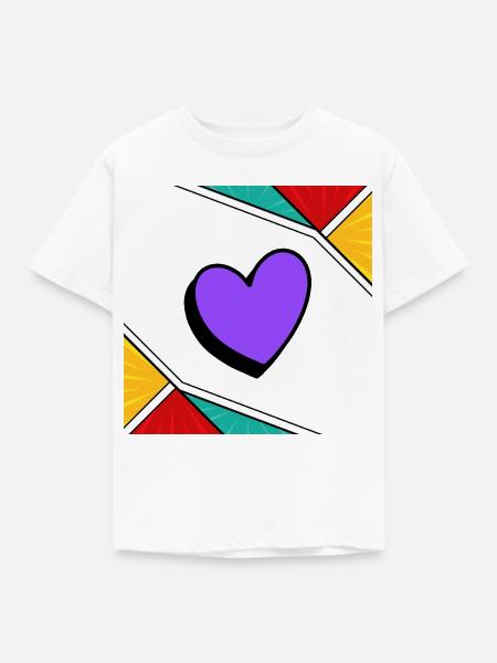 Love Art - Kinder T-Shirt - Weiß