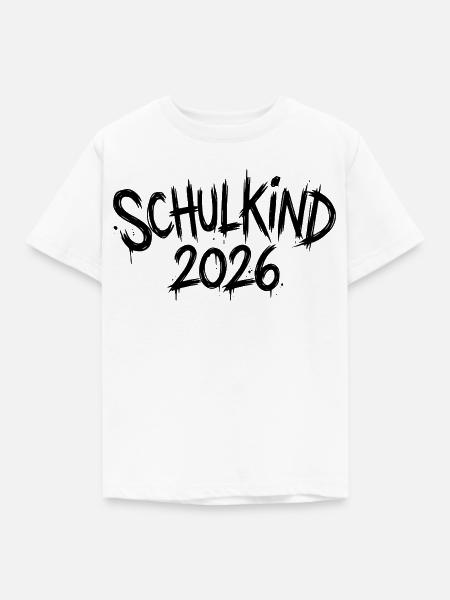 Schulkind 2026 - Kinder T-Shirt - Weiß