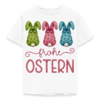 Frohe Ostern - Kinder T-Shirt - Weiß - Vorne - AI Model Kid Male (0cm)
