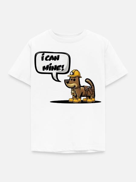 ICH KANN ABBAUEN! - Kinder T-Shirt - Weiß