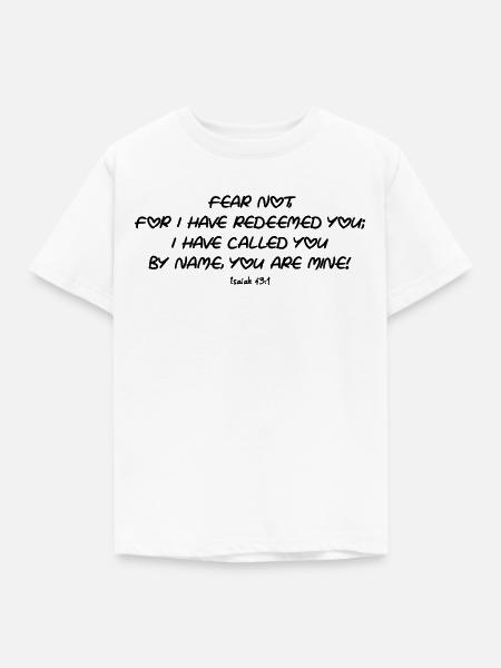 Jesaja 43,1 - Kinder T-Shirt - Weiß