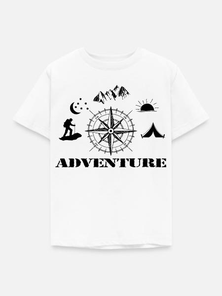 Adventure - Kinder T-Shirt - Weiß